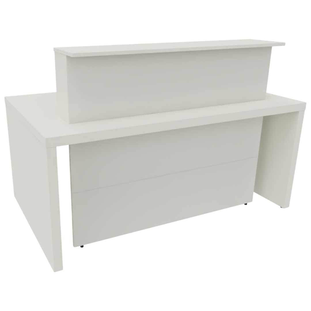 Empfangstheke Verona, weiß – Bild 3