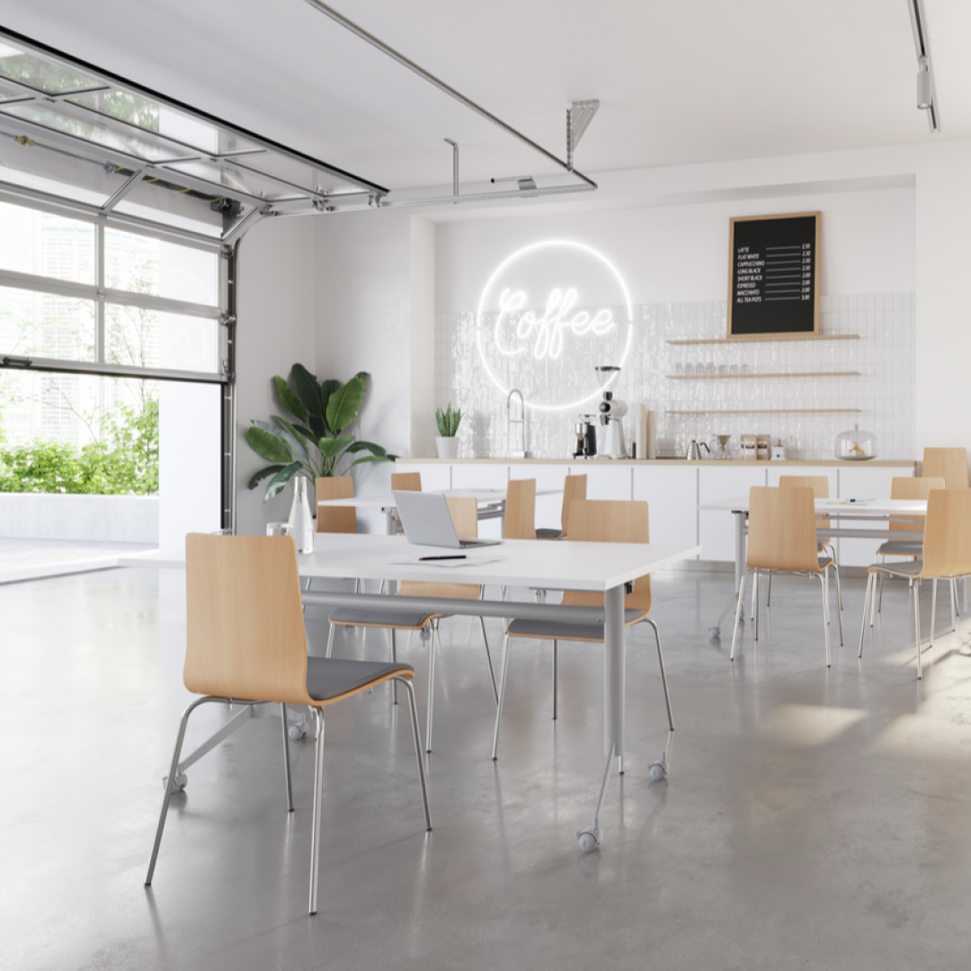 Klapptisch auf Rollen mit Y-Fuß, Gestell Silber, 160 x 80 cm