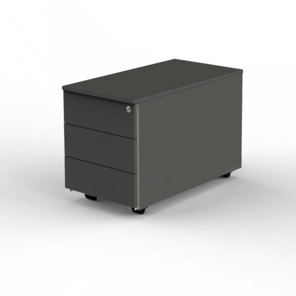 Empfangstheke Marino, Breite 166 cm, Akustik Front Eiche, Anthrazit – Bild 6