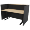 Empfangstheke Marino, Breite 166 cm, Akustik Front Eiche, Anthrazit – Bild 5