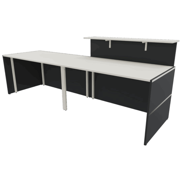 Empfangstresen Atlantis, Breite 274 cm, Anthrazit – Bild 3