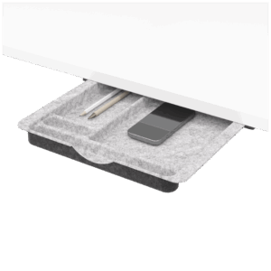 Unterbau-Filzorganizer mit 4 Fächern – Grau-Meliert